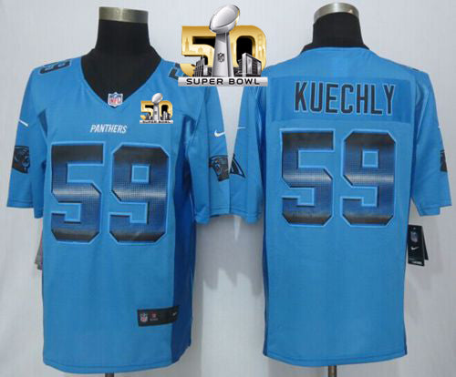 Luke Kuechly Carolina Panthers blue Alternate jersey
