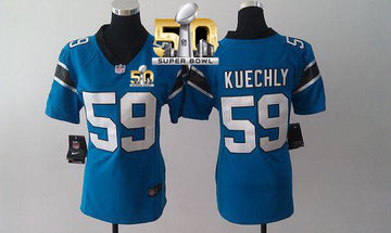 Luke Kuechly Carolina Panthers blue Elite jersey