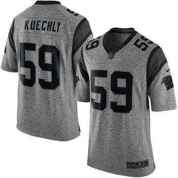 Luke Kuechly Carolina Panthers gray jersey