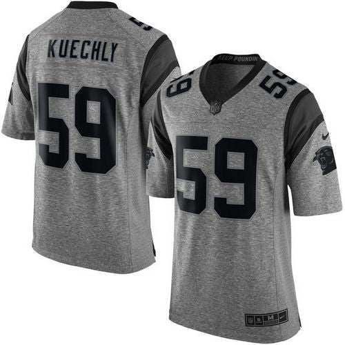 Luke Kuechly Carolina Panthers gray jersey