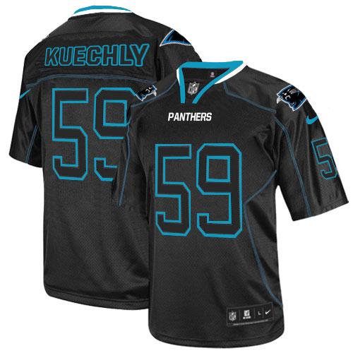 Luke Kuechly Carolina Panthers black Elite jersey