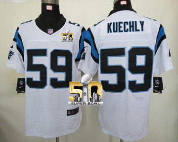 Luke Kuechly Carolina Panthers white Elite jersey