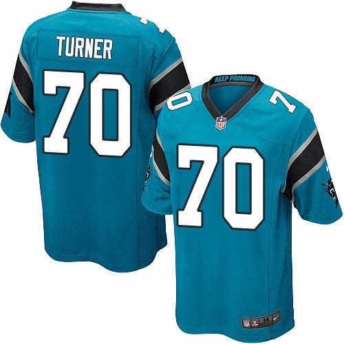 Trai Turner Carolina Panthers blue Elite jersey