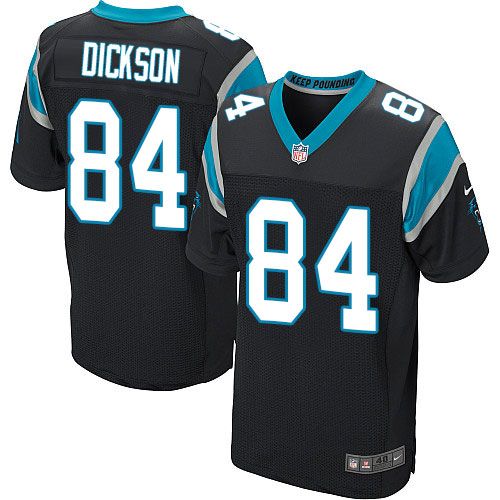Ed Dickson Carolina Panthers black Elite jersey