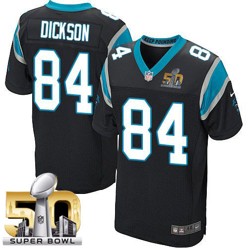Ed Dickson Carolina Panthers black Elite jersey