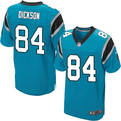 Ed Dickson Carolina Panthers blue Elite jersey