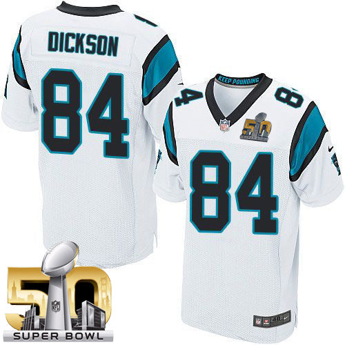 Ed Dickson Carolina Panthers white Elite jersey