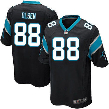 Greg Olsen Carolina Panthers black Elite jersey