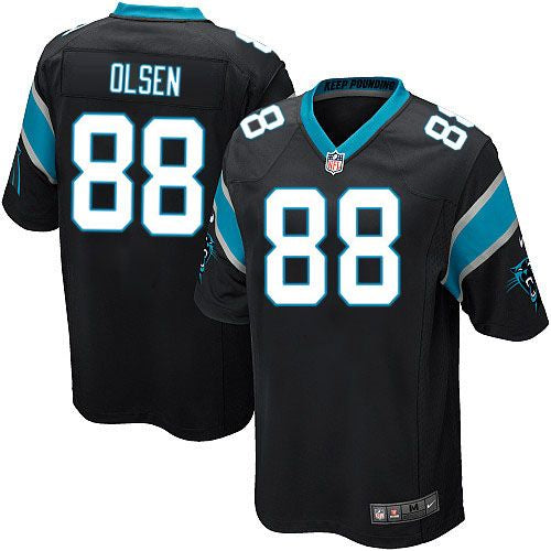 Greg Olsen Carolina Panthers black Elite jersey