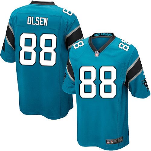 Greg Olsen Carolina Panthers blue Elite jersey