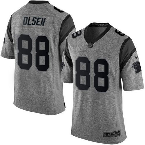 Greg Olsen Carolina Panthers gray jersey