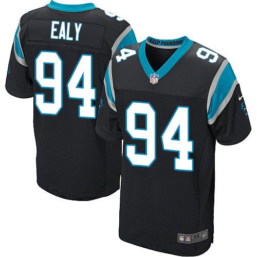 Kony Ealy Carolina Panthers black Elite jersey