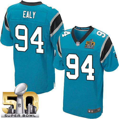 Kony Ealy Carolina Panthers blue Elite jersey