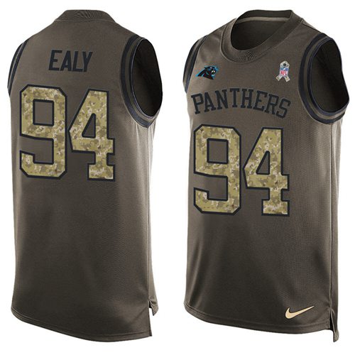 Kony Ealy Carolina Panthers green Salute To Service jersey