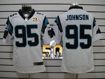 Charles Johnson Carolina Panthers white Elite jersey