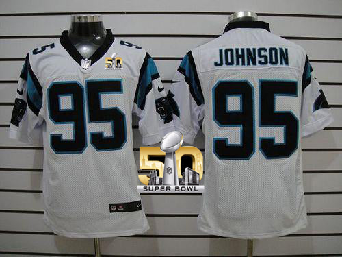 Charles Johnson Carolina Panthers white Elite jersey