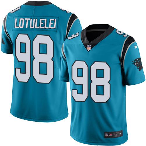 Star Lotulelei Carolina Panthers blue jersey