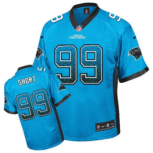Kawann Short Carolina Panthers blue Elite jersey
