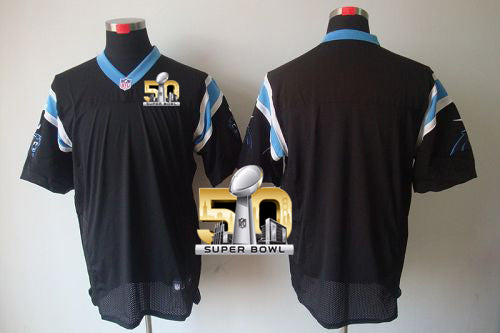 Custom Carolina Panthers black Elite jersey