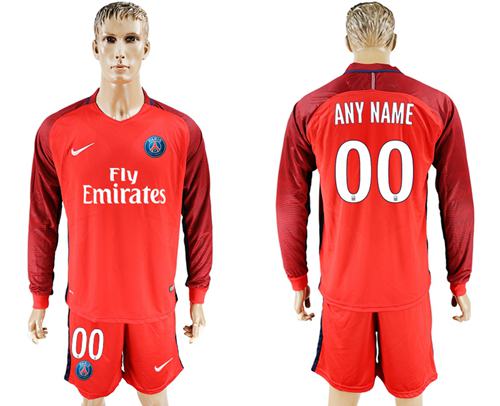 Custom Paris Saint-Germain red jersey