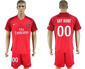 Custom Paris Saint-Germain red jersey
