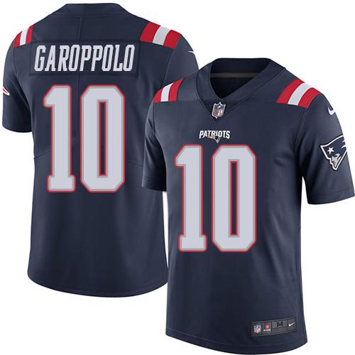 Jimmy Garoppolo New England Patriots navy jersey
