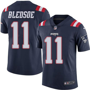 Drew Bledsoe New England Patriots navy jersey