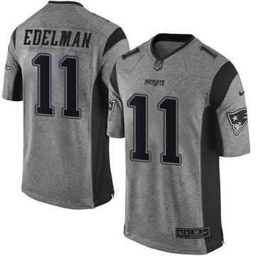 Julian Edelman New England Patriots gray jersey