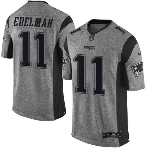 Julian Edelman New England Patriots gray jersey
