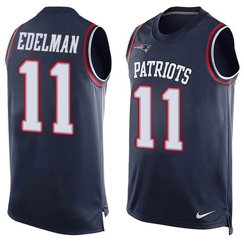 Julian Edelman New England Patriots navy jersey