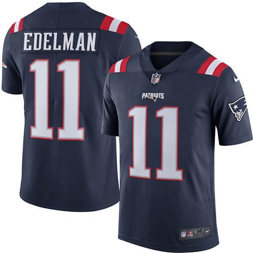 Julian Edelman New England Patriots navy jersey