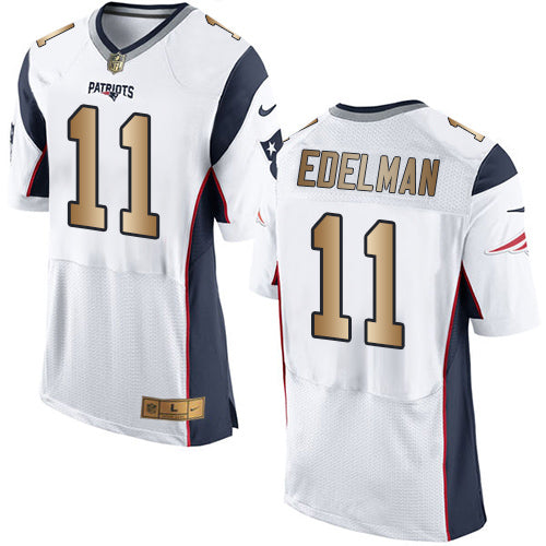 Julian Edelman New England Patriots white Elite jersey
