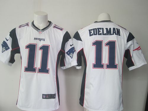 Julian Edelman New England Patriots white Game jersey