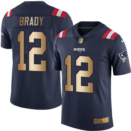 Tom Brady New England Patriots navy jersey