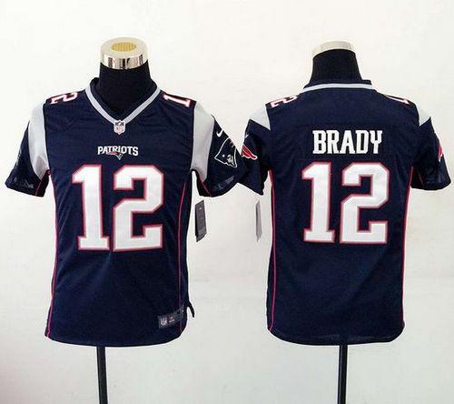 Tom Brady New England Patriots navy Elite jersey