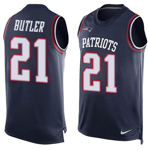 Malcolm Butler New England Patriots navy jersey
