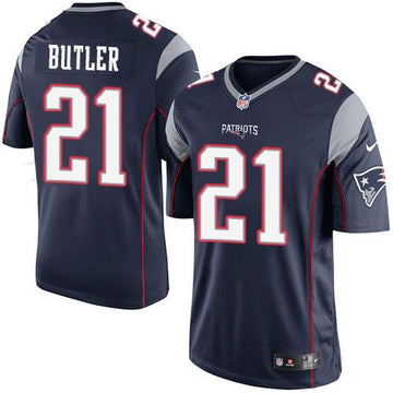 Malcolm Butler New England Patriots navy Elite jersey