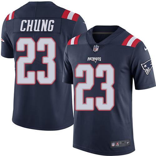 Patrick Chung New England Patriots navy jersey