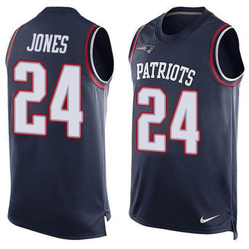 Cyrus Jones New England Patriots navy jersey