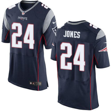 Cyrus Jones New England Patriots navy Elite jersey