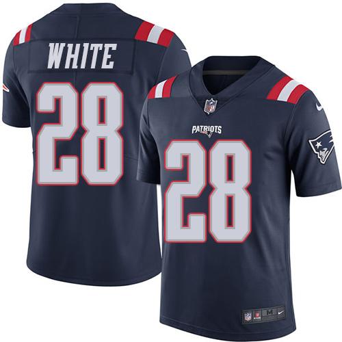 James White New England Patriots navy jersey