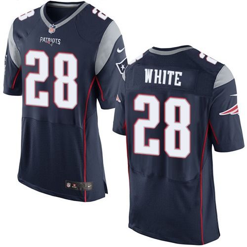 James White New England Patriots navy Elite jersey