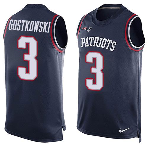 Stephen Gostkowski New England Patriots navy jersey