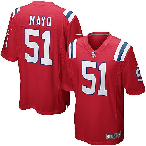 Jerod Mayo New England Patriots red Elite jersey