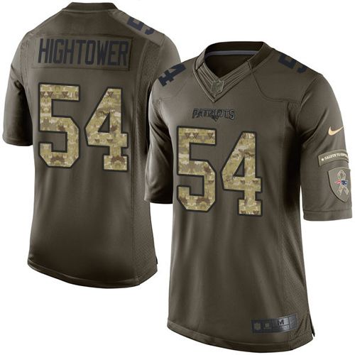Dont'a Hightower New England Patriots green Salute To Service jersey