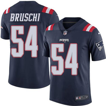 Tedy Bruschi New England Patriots navy jersey