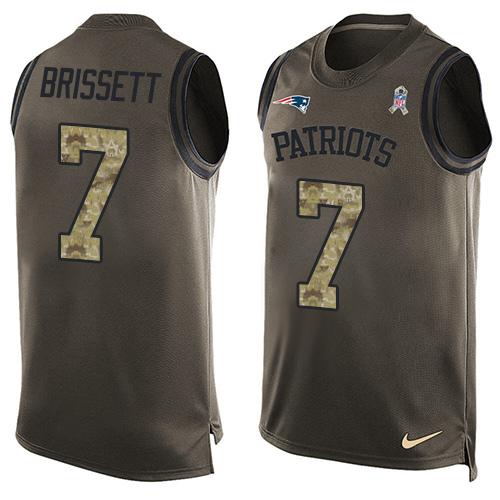 Jacoby Brissett New England Patriots green Salute To Service jersey