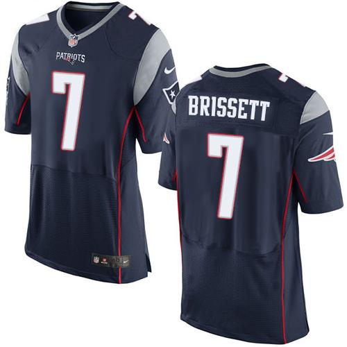 Jacoby Brissett New England Patriots navy Elite jersey
