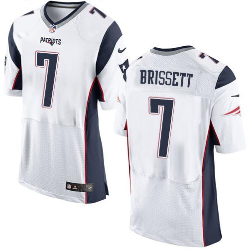 Jacoby Brissett New England Patriots white Elite jersey
