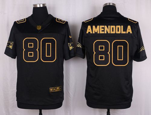 Danny Amendola New England Patriots black Gold Collection jersey